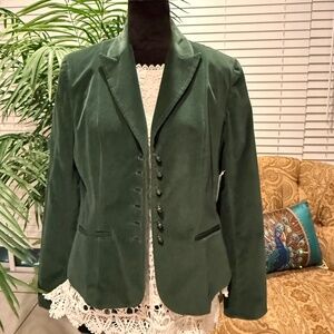 NWT TAHARI EQUESTRIAN STYLE VELVET JACKET, SIZE 14